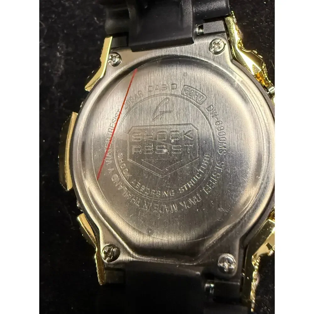Casio G-Shock DW6900 Custom Iced Moissanite Watch VVS1 D Color Bust Down Digital